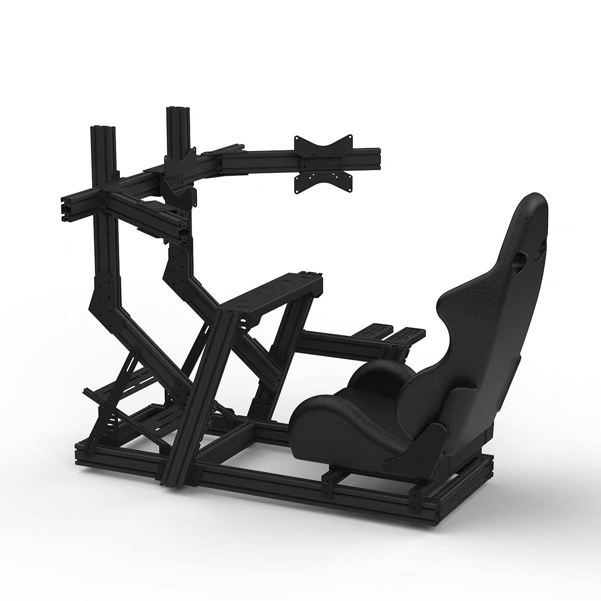 Triple Monitor Stand Sim Racing - Sim-Racing-Chassis-Ständer 6000er-Serie Aluminiumprofil 4080 40120 40160
