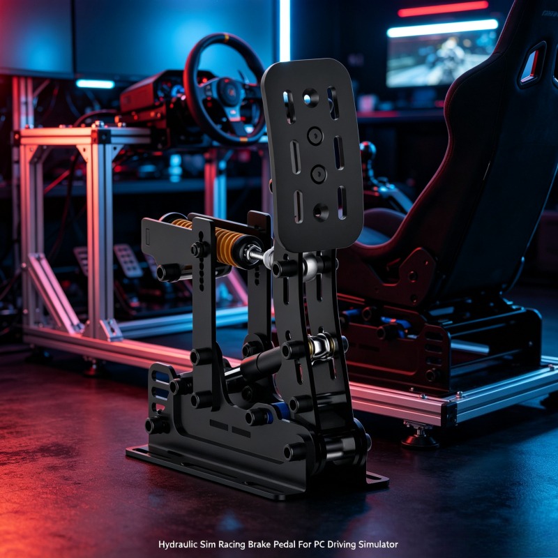 Sim Racing Pedals Load Cell Hydraulic - Sim-Racing Hydraulikpedale HE mit Haptischem Vibrationsfeedback