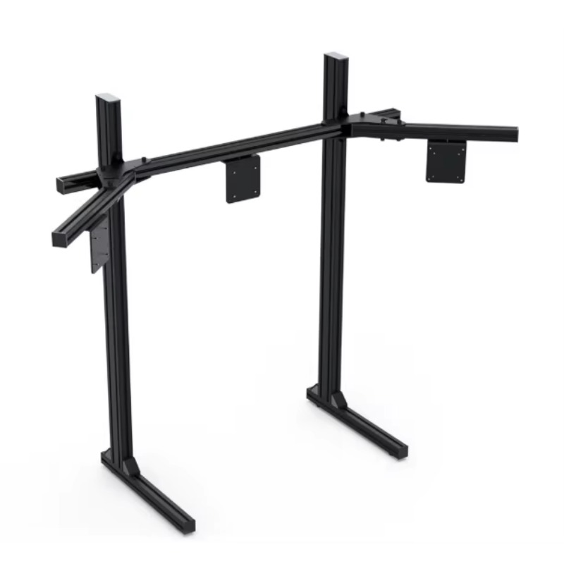 Triple Monitor Stand Sim Racing - Dreifach-Bildschirm-Monitorständer Sim-Rig Sim-Racing-Cockpit Simulations-Computer-Sim-Spiel Dreifach-Bildschirm-Ständer