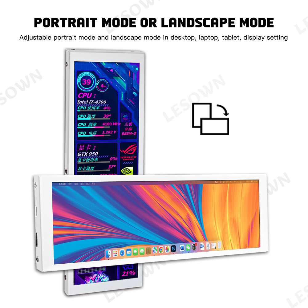 LESOWN Weißer Game-Assist-Moni – Sim Racing Dashboard Screen Display Bewertung und Preis