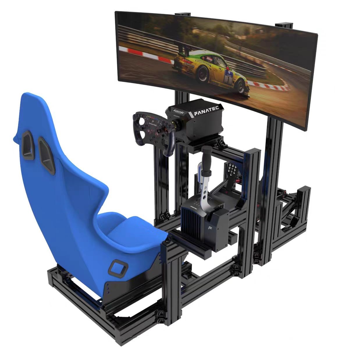 Basis-Sim-Racing-Cockpit-Rig E – Triple Monitor Stand Sim Racing Bewertung und Preis