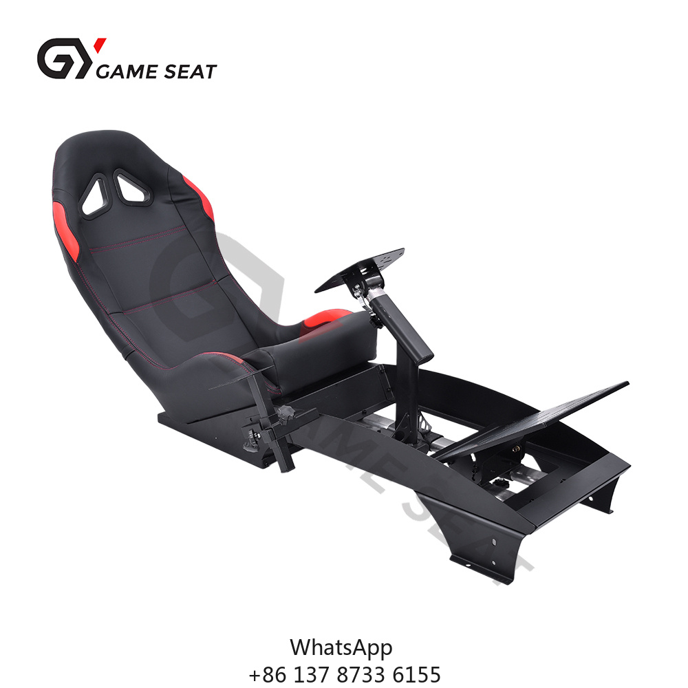 GY046 Schwarzer Verstellbarer  – Sim Racing Seat Bucket Cockpit Bewertung und Preis
