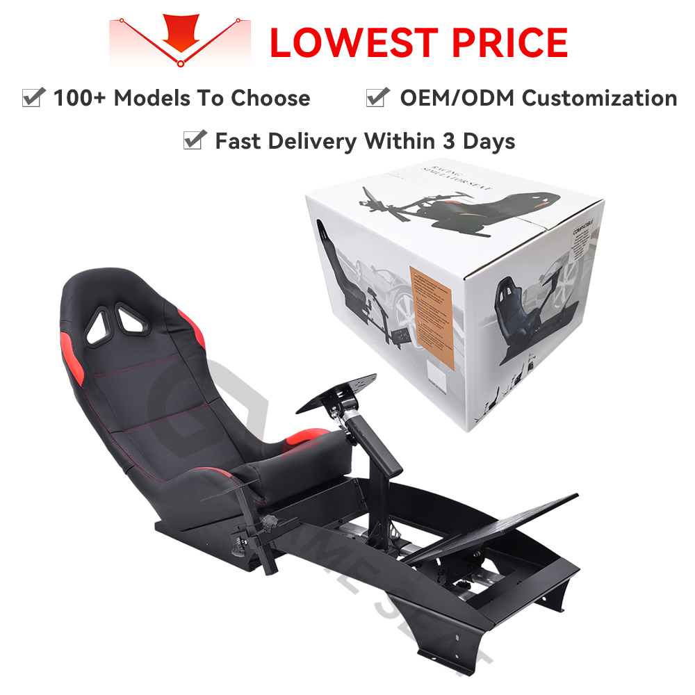 GY046 Schwarzer Verstellbarer  – Sim Racing Seat Bucket Cockpit Bewertung und Preis